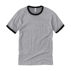 T-shirt en jersey chiné unisexe par Canvas Ringer Style en coton/fibre de bambou - Product Image 1
