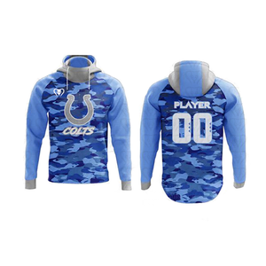 Uniformes de Fútbol Americano 7v7 para Adultos, Paquetes de Equipos, Sudadera con Capucha y Pantalones Cortos con Estampado Digital Personalizado, Antibacterianos y Resistentes al Agua - Product Image 3