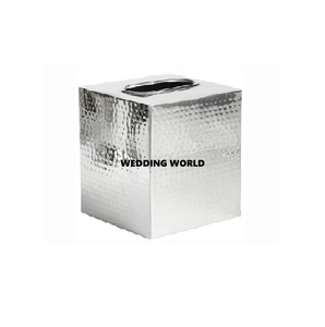 Nouvelle boîte à mouchoirs en métal de table Design de fleurs porte-mouchoirs fait à la main de qualité supérieure vente chaude vaisselle de table boîte à mouchoirs en gros - Product Image 3