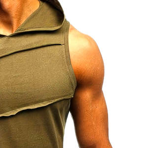 2024 Custom Men's Gym <b>Hoodie</b> Comfortable Fit <b>Sleeveless</b> Pullover Top Trending Latest Design OEM Service Custom Size for Winter - Product Image 4