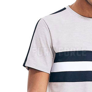 Vente chaude T-shirts pour hommes 100% coton séchage rapide et respirant Slim Fit vêtements décontractés tissu tricoté - Product Image 6