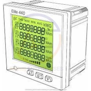Compteur de puissance numérique multifonction triphasé sécurisé avec écran LCD 4 chiffres, entrée AC/DC, précision classe 0.5 - Product Image 3