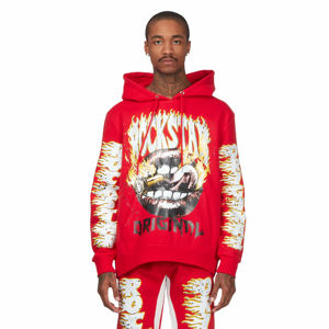 Venta al por mayor de ropa de calle de invierno de peso pesado de doble capa con capucha 400 GSM Boxy algodón polar hombres sudaderas con capucha - Product Image 2