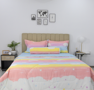 Wholesale Customized 2024 Stefani ST200041 Modern Style Cotton Velvet Bedding Set Comforter and <b>Bright</b> Tones Bed Sheets - Product Image 2