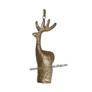 Cloches décoratives suspendues en métal de Noël de qualité supérieure de style élégant en plaqué or au prix le plus bas du fournisseur de confiance - Product Image 5