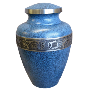 Hot Selling American Style Bluish Stone Cremation Urn Metal Funeral Memorial <b>Ashes</b> <b>Casket</b> with Pleasant Design <b>for</b> <b>Ashes</b> Storage - Product Image 1