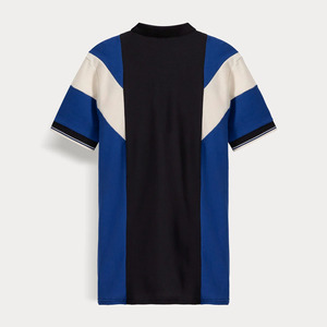 เสื้อโปโลลำลองคอ100% ของผู้ชายเสื้อคอตตอนแขนสั้นมีสไตล์ - Product Image 5