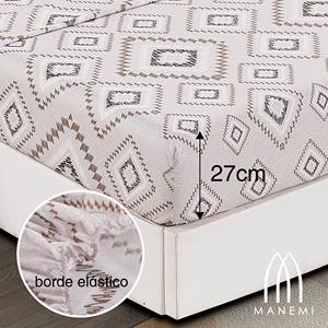 Juego de Funda Nórdica de 3 Piezas, Tejido Geométrico, 100% Algodón, con Sábana Ajustable y Funda de Almohada, Ropa de Cama de Lujo para el Hogar - Product Image 3