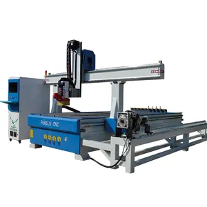 Ağaç İşleme 4 eksen ATC CNC Router 180 derece mil rotasyon