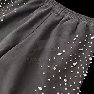 Pantalones Deportivos con Pedrería al por Mayor, Pantalones Deportivos Personalizados con Cristales de Moda en Venta - Product Image 3