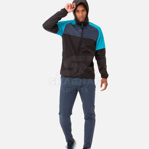 Ensemble veste et pantalon coupe-vent décontracté, look simple et tissu lisse - Product Image 4