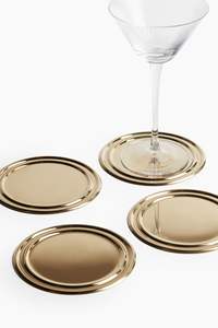 Ensemble de dessous-de-verre en métal texturé diamant, surface antidérapante surélevée, protection de table, vente en gros - Product Image 5