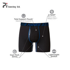 Calzoncillos bóxer de algodón para hombre, ropa interior sin costuras con logotipo personalizado, diseño elástico, 2023 - Product Image 6