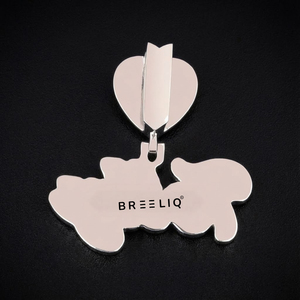 Colgante de Plata de Ley 925 con Moissanita Blanca de Corte Redondo VVS, Personalizable para Unisex - Product Image 6