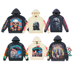 Sweat-shirts à capuche en coton de qualité supérieure pour hommes, pulls, vêtements de rue, survêtements, sweat-shirt lourd pour hommes - Product Image 4