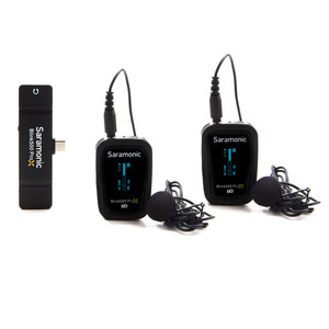Saramonic Blink 500 ProX B6 Sistema de micrófono Lavalier inalámbrico digital para dos personas con conector de USB-C con estuche de carga - Product Image 2
