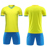 Maillot de football personnalisé sublimé pour équipe, avec col montant et logo personnalisé, design réversible, 100 % polyester