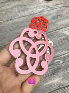 Grande Rosette Pendentif Collier Corne de Buffle Finition Laque Élégant Ethnique Tribal Boho Écologique Amour Bijoux Cadeau Parfait pour - Product Image 6