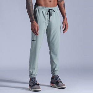 Gym fitness pantalons et pantalons de sport décontractés empilés pour hommes pantalons de jogging avec poches latérales - Product Image 2