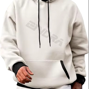 Sweat-shirt vintage pour homme, coupe ample, en coton pelucheux lavé, chaud, style streetwear d'hiver, polaire thermique, style powermax - Product Image 1