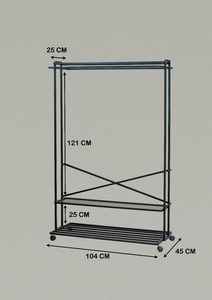 garment <b>rack</b>, <b>clothes</b> <b>rack</b>, rolling garment <b>rack</b>, industrial clothing <b>rack</b>, metal <b>clothes</b> organizer, wardrobe <b>rack</b> - Product Image 4