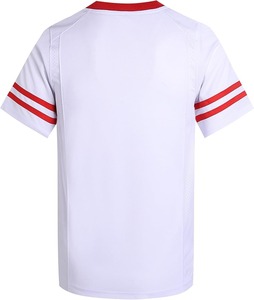 Custom Heat-Transfer Printed Front Logo Plus Size Breathable Quick Dry Anti-Bacterial V-neck American Football <b>Jersey</b> <b>Short</b> - Product Image 5