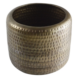 Macetero de diseño Vintage para decoración de jardín, el mejor diseño para exteriores con acabado antiguo de cobre, macetero de flores de Metal - Product Image 3