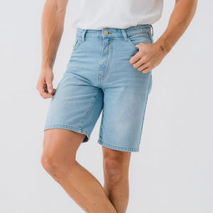 Modern Streetwear Blue Denim <b>Shorts</b> for Men OEM Cotton Slim Fit Summer Casual Style Custom Comfortable High Quality Jeans - Product Image 3