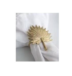 Elegant Gold Royal Napkin <b>Rings</b> Holder for Parties Stylish Metal and Wood Kitchen Accessories Gift for Loved Ones - Product Image 3