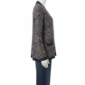 Suéter tipo cárdigan de algodón y poliéster transpirable, tejido de punto suave, ligero, de manga larga, ropa de abrigo cómoda para uso diario. - Product Image 4