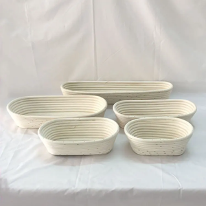 Cesta Redonda de Mimbre Ecológica para Pan con Forro, Diámetro Personalizable, Uso Casero, Material Natural Blanco - Product Image 5