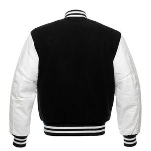 OEM al por mayor de moda de los hombres Lettermen chaqueta para la venta de diseño personalizado y logotipo de material transpirable hombres Letterman chaqueta - Product Image 5