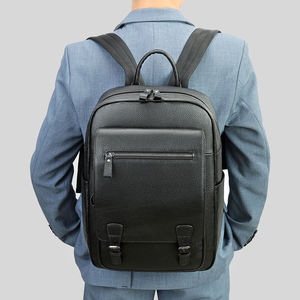 Luxury <b>Men</b> Leather Backpack Large Capacity Travel Business <b>Office</b> <b>Bag</b> 15.6 Laptop Backpack <b>Men</b> Genuine Leather Backpacks - Product Image 5