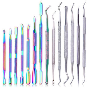 Empujador de Cutículas de Acero Inoxidable Premium, Ligero, Duradero y Reutilizable, Doble Uso, Removedor de Piel Muerta para el Cuidado de las Uñas - Product Image 6