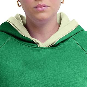 Sudadera con Capucha Corta para Mujer, Invierno, con Logotipo Personalizado, Forro Polar, Estilo Urbano - Product Image 4