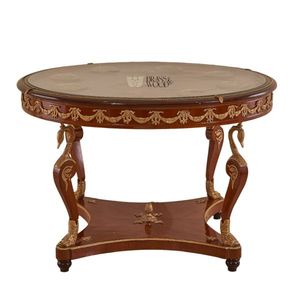 Mesa de Entrada Decorativa Clásica de Lujo en Latón y Madera - Product Image 3