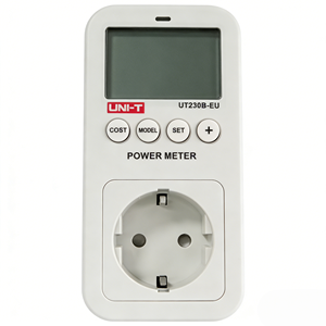 Medidor de Potencia <span class=keywords><strong>UNI</strong></span>-T UT230B-<span class=keywords><strong>EU</strong></span> |   Monitor de Energía, Medidor de Frecuencia y Costo |   Medidor de Voltaje, Corriente y Potencia con Pantalla LCD para Enchufe Europeo - Product Image 1