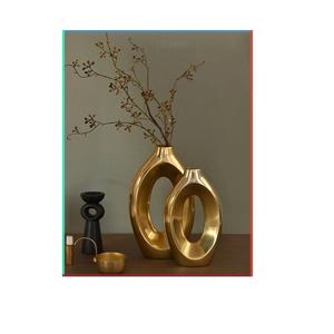 Juego de Jarrones de Flores Cilíndricos de Hierro de Dos Tonos Modernos, Hechos a Mano, para Bodas, Hogar, Oficina, Escritorio, Ecológicos, de Alta Calidad, al por Mayor - Product Image 6