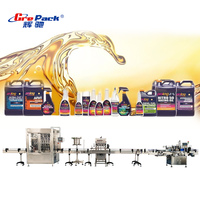 Machine de remplissage automatique linéaire pour liquides (antigel, liquide de refroidissement, huile moteur) en bidons de grande capacité, Ligne de remplissage de bouteilles de liquide lubrifiant, Prix