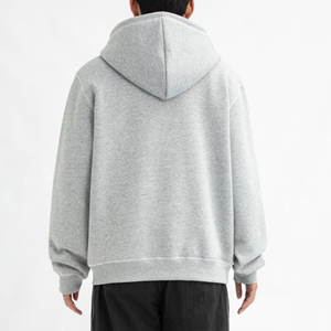 Custom High Quality Embroidery Vintage Full Zip up Hoodie Manufacturer Blank Oversized <b>Men's</b> Hoodies - Product Image 2