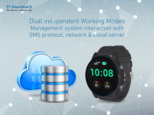 Montre connectée 4G LTE L23, montre Android, étanche IP67, suivi GPS en temps réel, alerte de chute, montre connectée pour hommes qui travaillent seuls - Product Image 5
