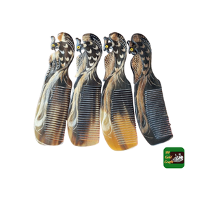 Peigne en corne de buffle de grande taille de meilleure qualité fabriqué à la main par Tayyab pour la coiffure et le toilettage Agate - Product Image 5