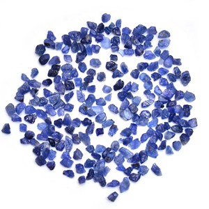 Saphir bleu brut pépites naturelles septembre pierre de naissance saphir bleu royal pierre brute gemmes minérales brutes gemme pour bijoux cristal - Product Image 1