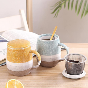 High-Quality <b>Ceramic</b> Coffee <b>Mug</b> with <b>Lid</b> Suitable <b>for</b> Daily Use - Product Image 2