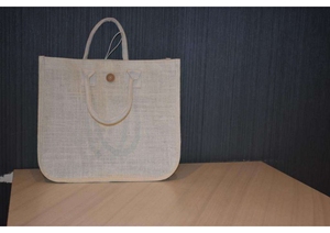 Meilleures ventes Sacs à main en jute sur mesure Taille 45 cm X 34 cm Deux poignées Type de fermeture ouverte Facile à transporter - Product Image 6