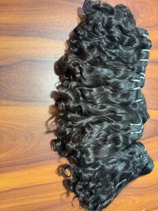 Fournisseur en Gros de Cheveux Indiens Vierges Purs Non Traités, Tissage Machine Double Trame 'Baby Curly' Bruts et Naturels, Sans Perte - Product Image 5