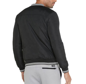 Veste de baseball universitaire sans col à broderie personnalisée pour hommes, manteau Letterman grande taille à la mode pour l'hiver, vente en gros - Product Image 6