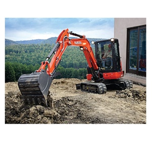 Mini-excavatrice Kubota KX040-4 compétitive, équipement de construction compact pour le creusement, l'aménagement paysager, le terrassement et les travaux de terrassement. - Product Image 4