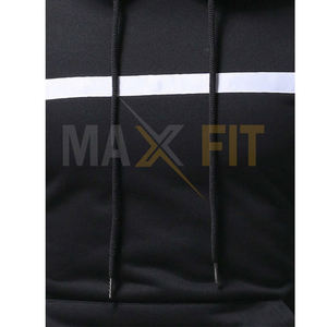เสื้อผ้าผู้ชายระบายอากาศสีทึบชุดใส่ด้านนอกคุณภาพสูงของผู้ชายเสื้อฮู้ดโอเวอร์ไซส์จากบริษัท Maxfit - Product Image 6