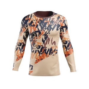 Custom Wholesale Men High Elasticity <b>Compression</b> Exercise <b>Shirt</b> Quick Dry Moisture Wicking Workout & Outdoor Sports Rash Guard - Product Image 3